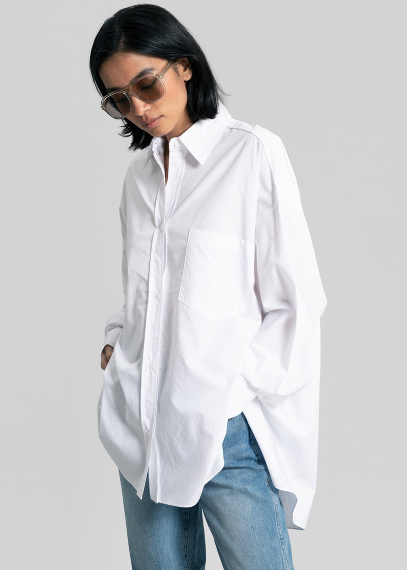 Kat Soft Oversized Shirt - White 11