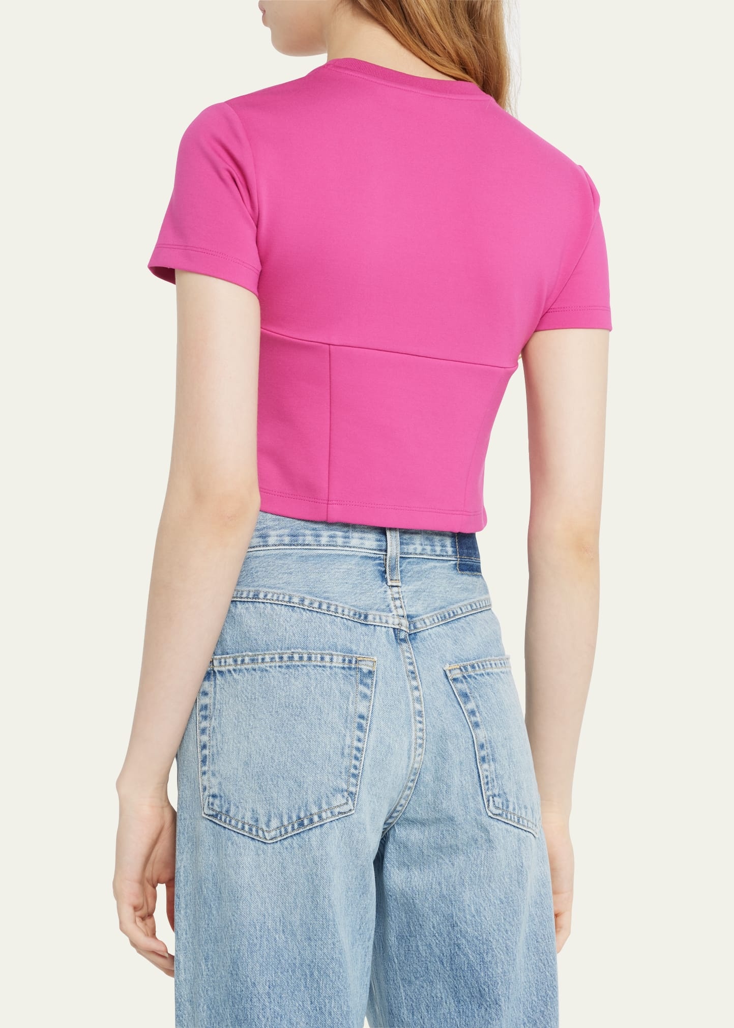 Crystal Watermelon Cup Cropped Tee - 3