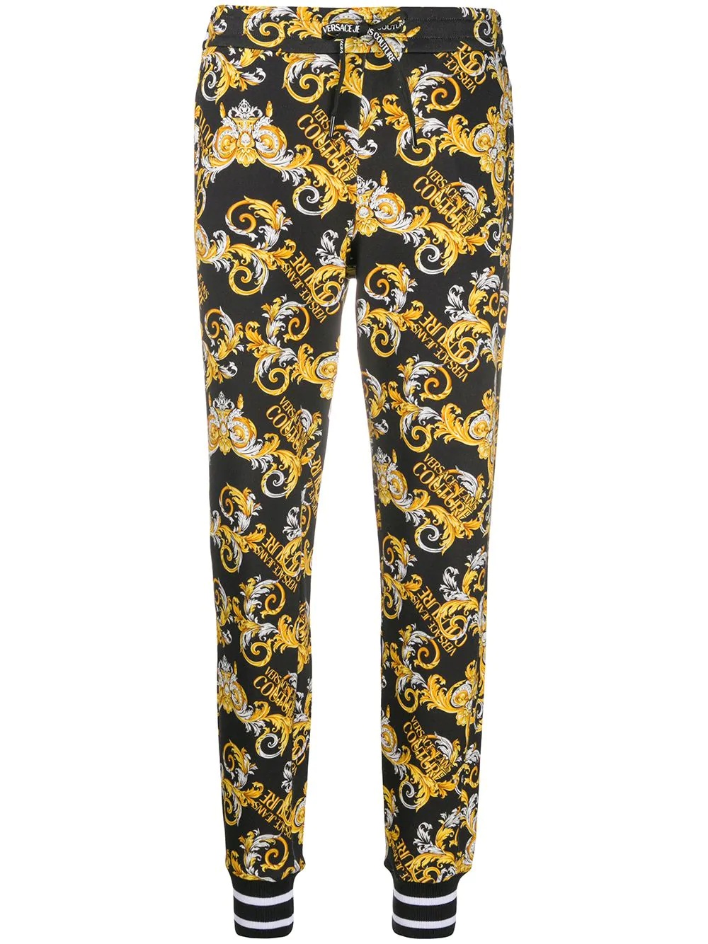 filigree print track trousers - 1