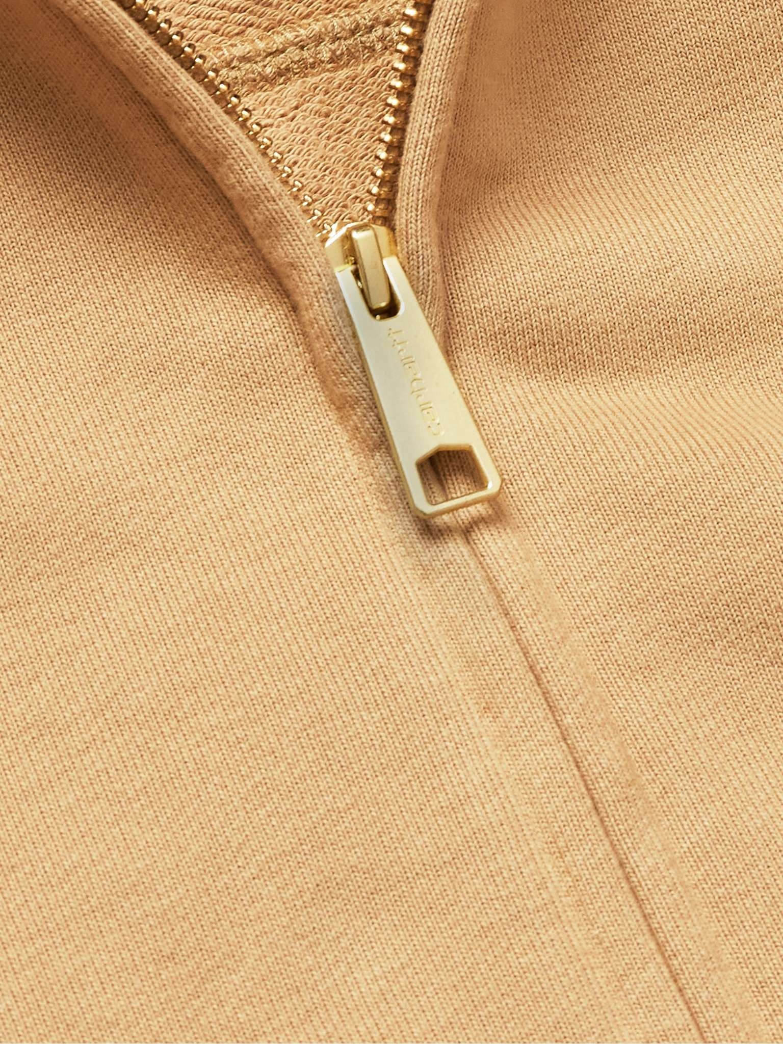 Eldon Logo-Appliquéd Cotton-Blend Jersey Zip-Up Hoodie - 4