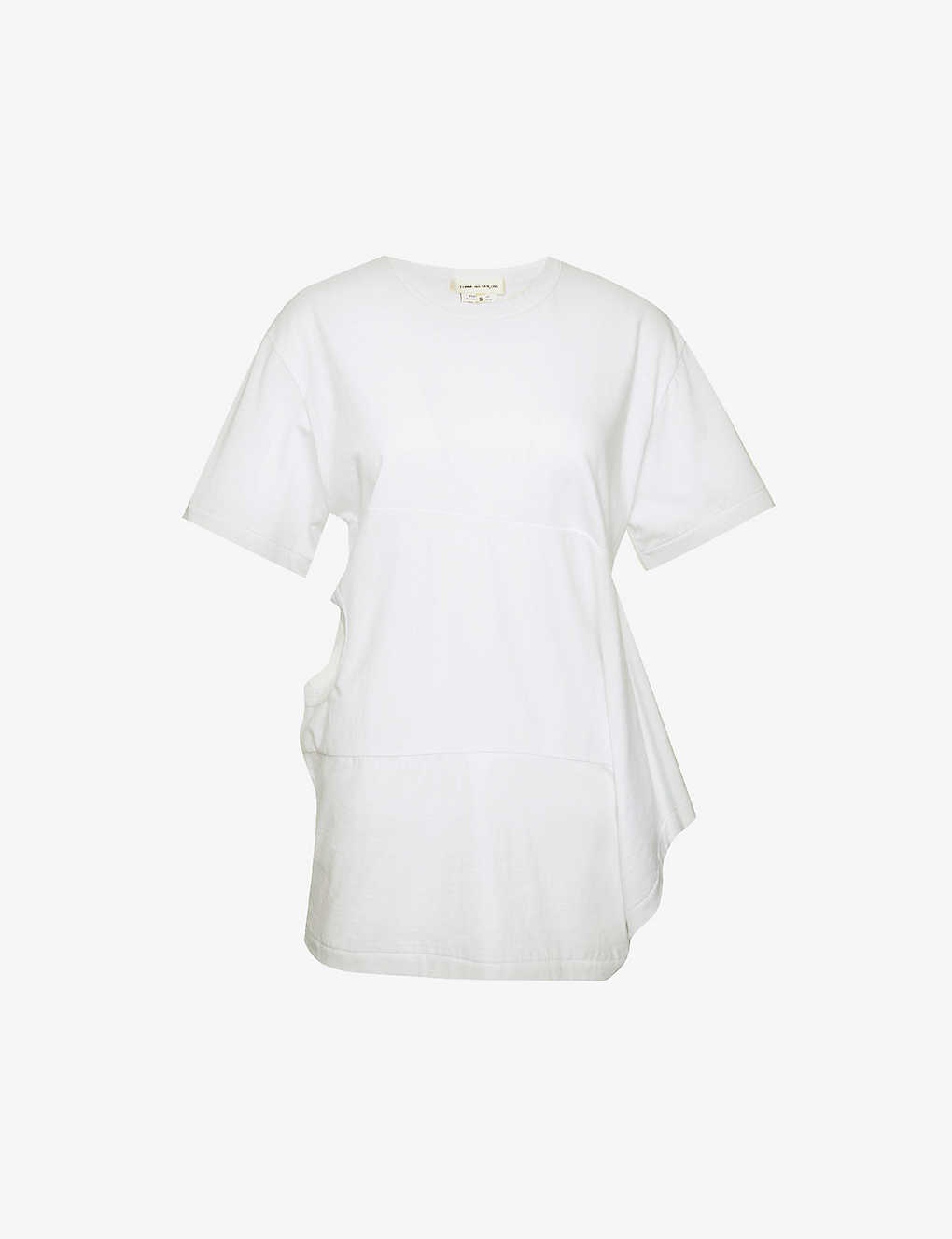 Cut-out relaxed-fit cotton T-shirt - 1