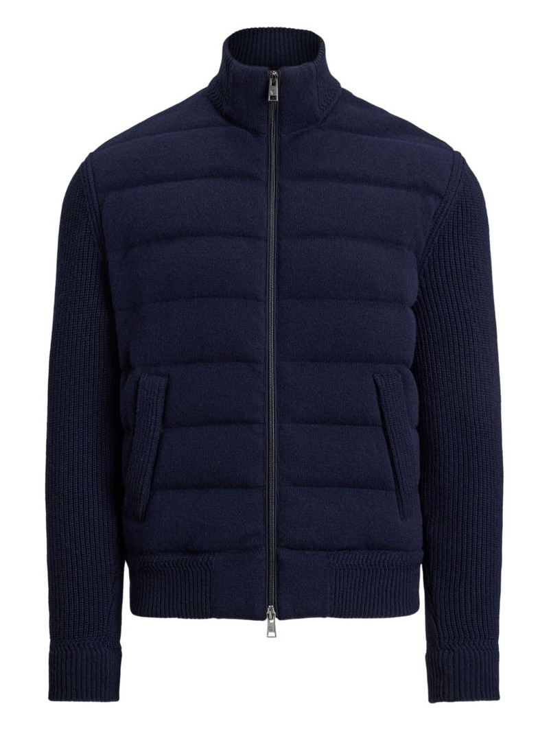 ribbed-sleeves quilted jacket 1