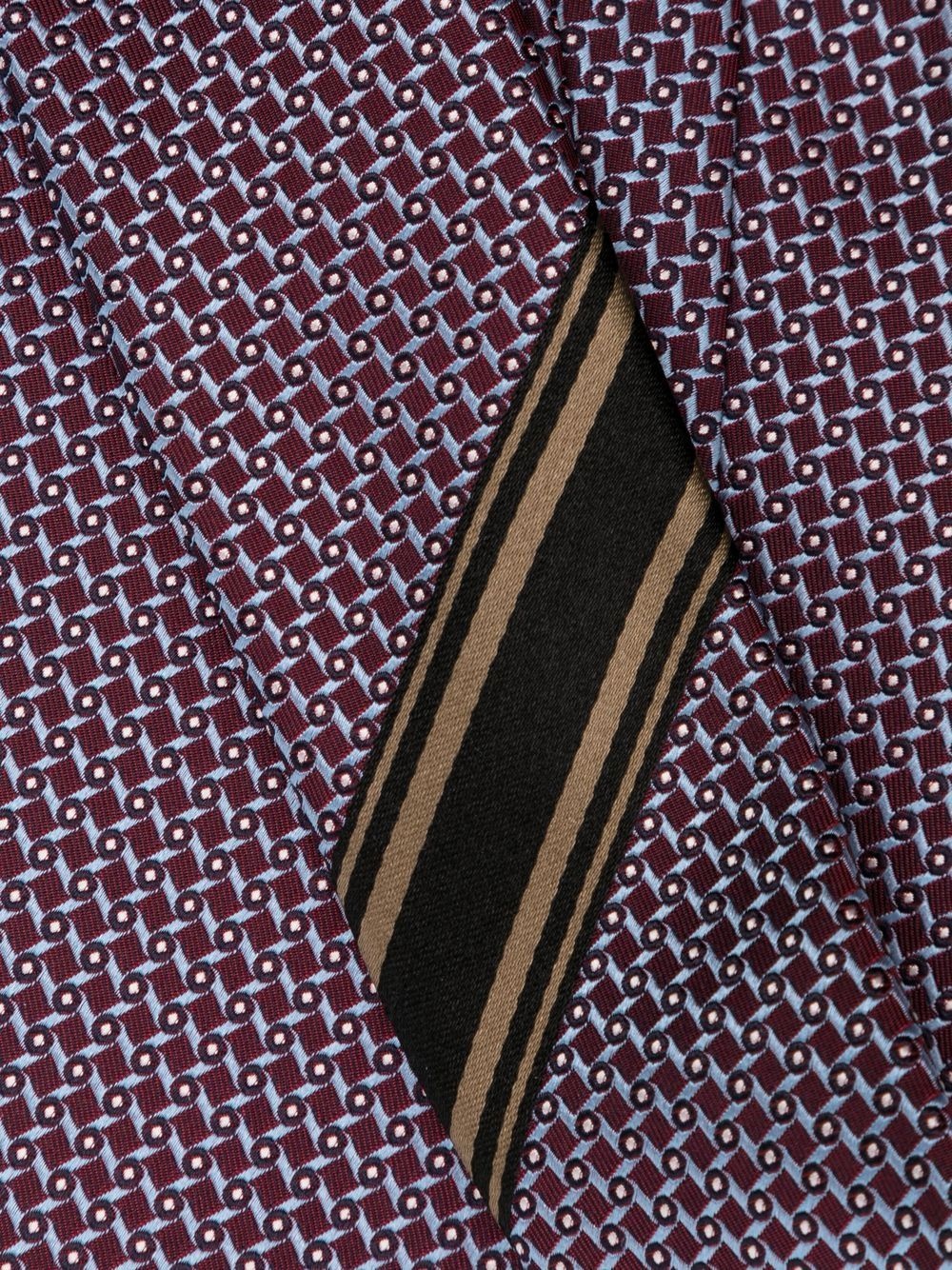 regimental stripe dot-print tie - 2