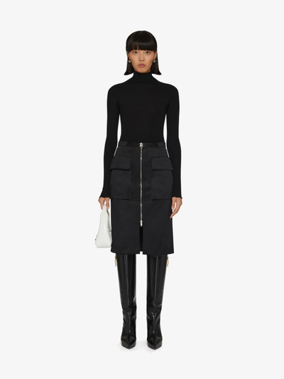 Givenchy ZIPPED SKIRT WITH POCKETS AND 4G BELT outlook