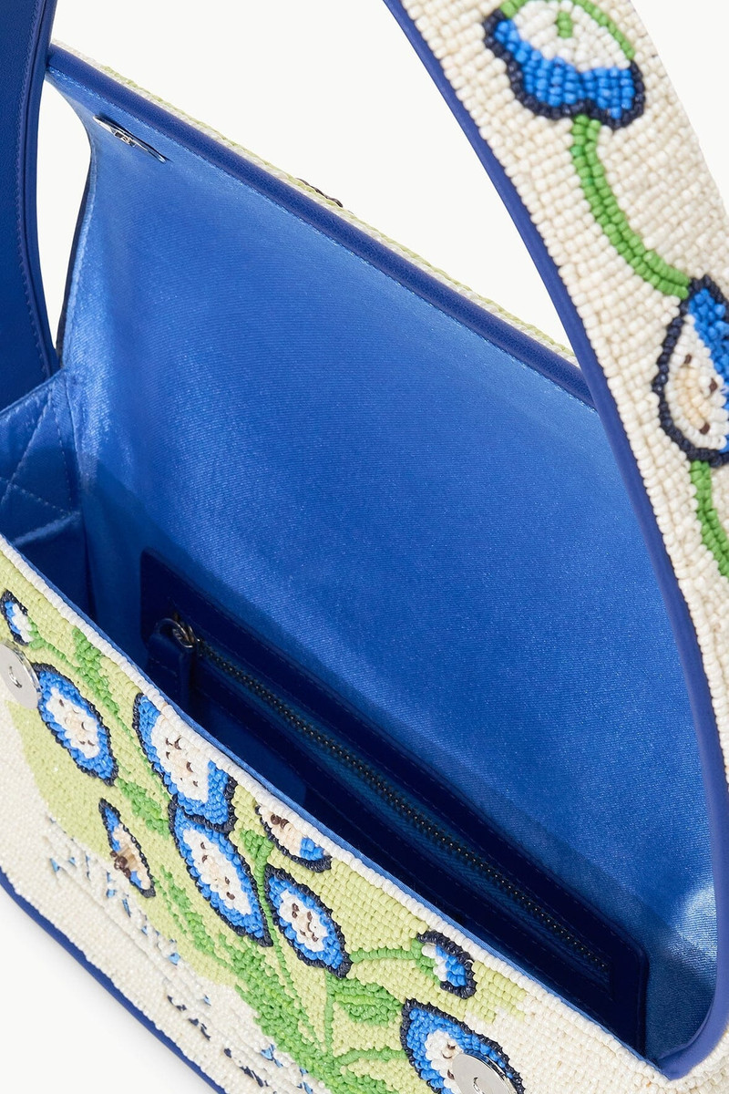 STAUD TOMMY BEADED BAG BABY BLUE EYES 5