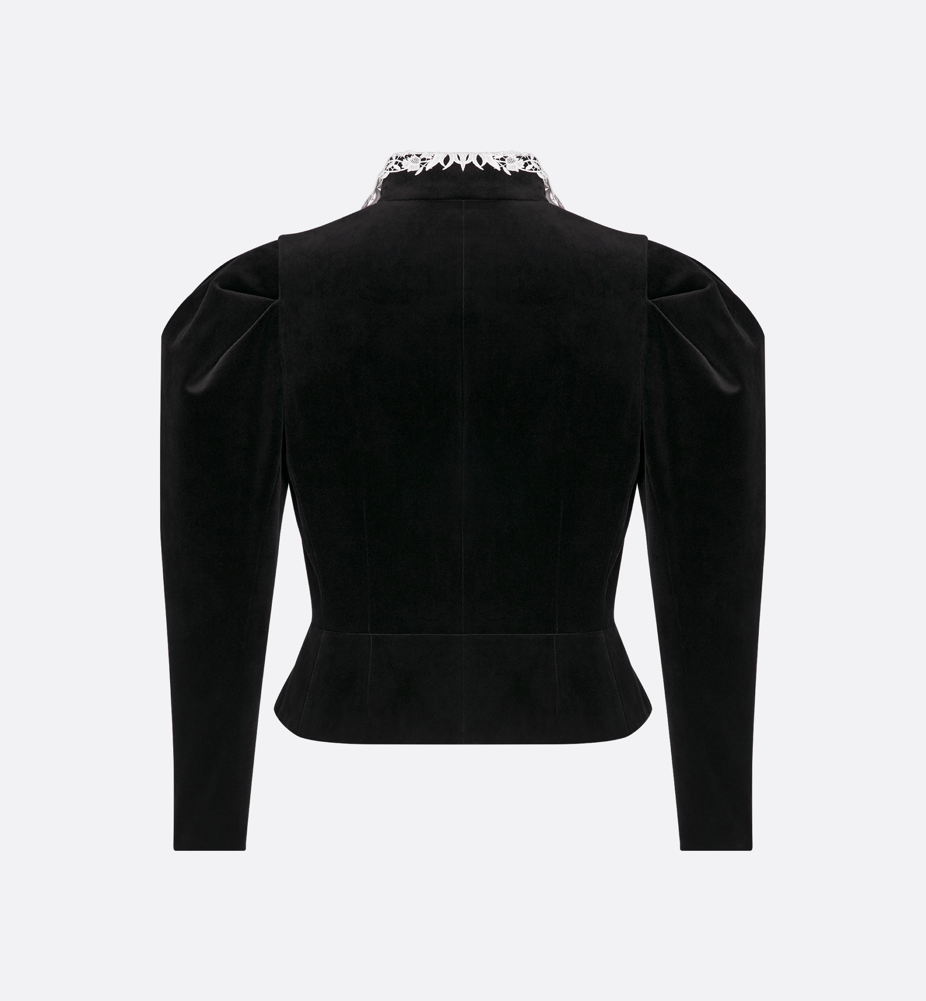 Fitted Jacket with Puff Sleeves - 2
