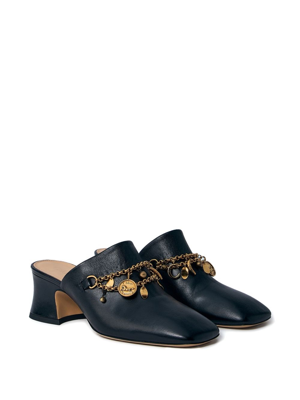 80mm charm-embellished heeled mules - 2