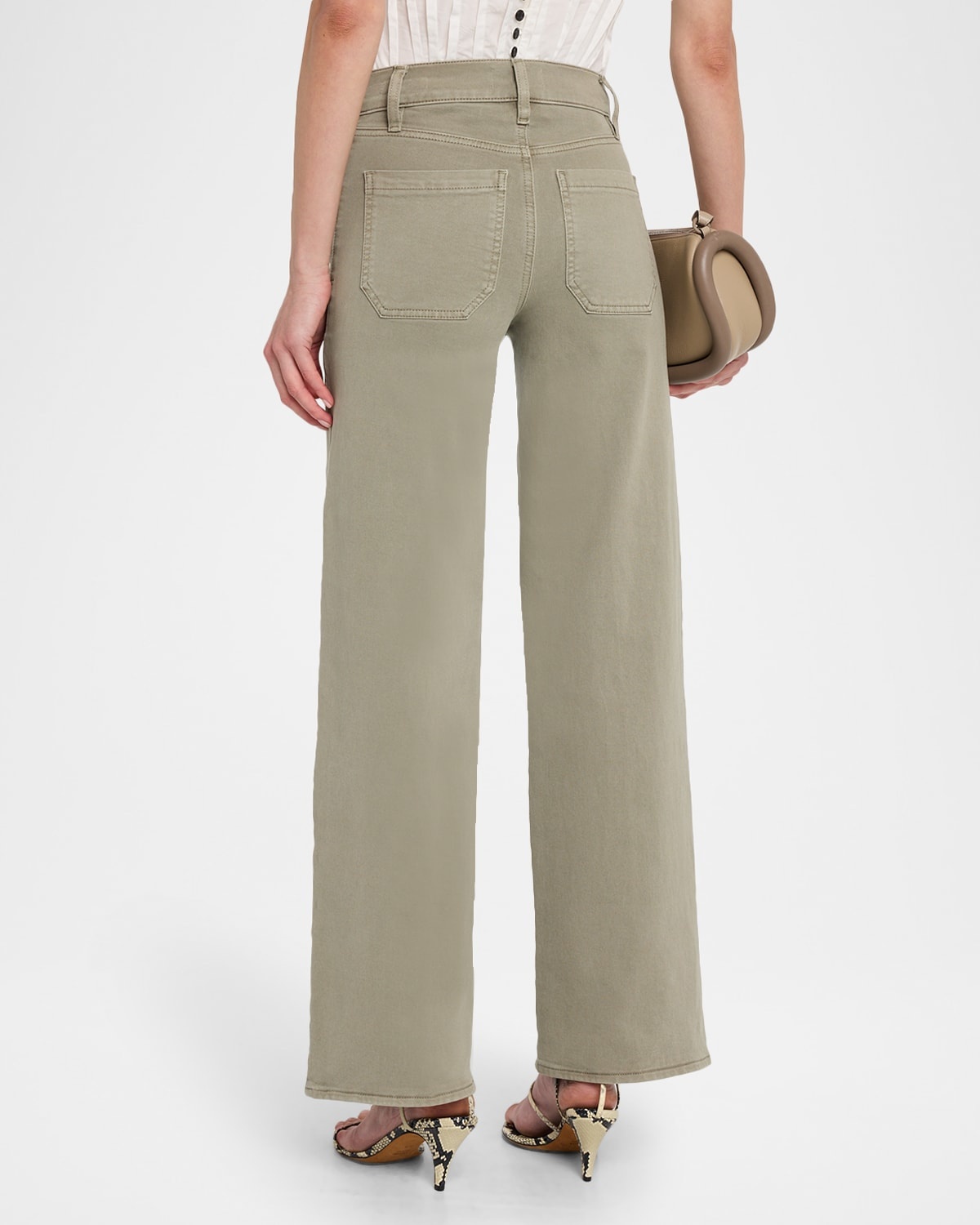 Le Slim Palazzo Modernist Pocket Jeans - 3