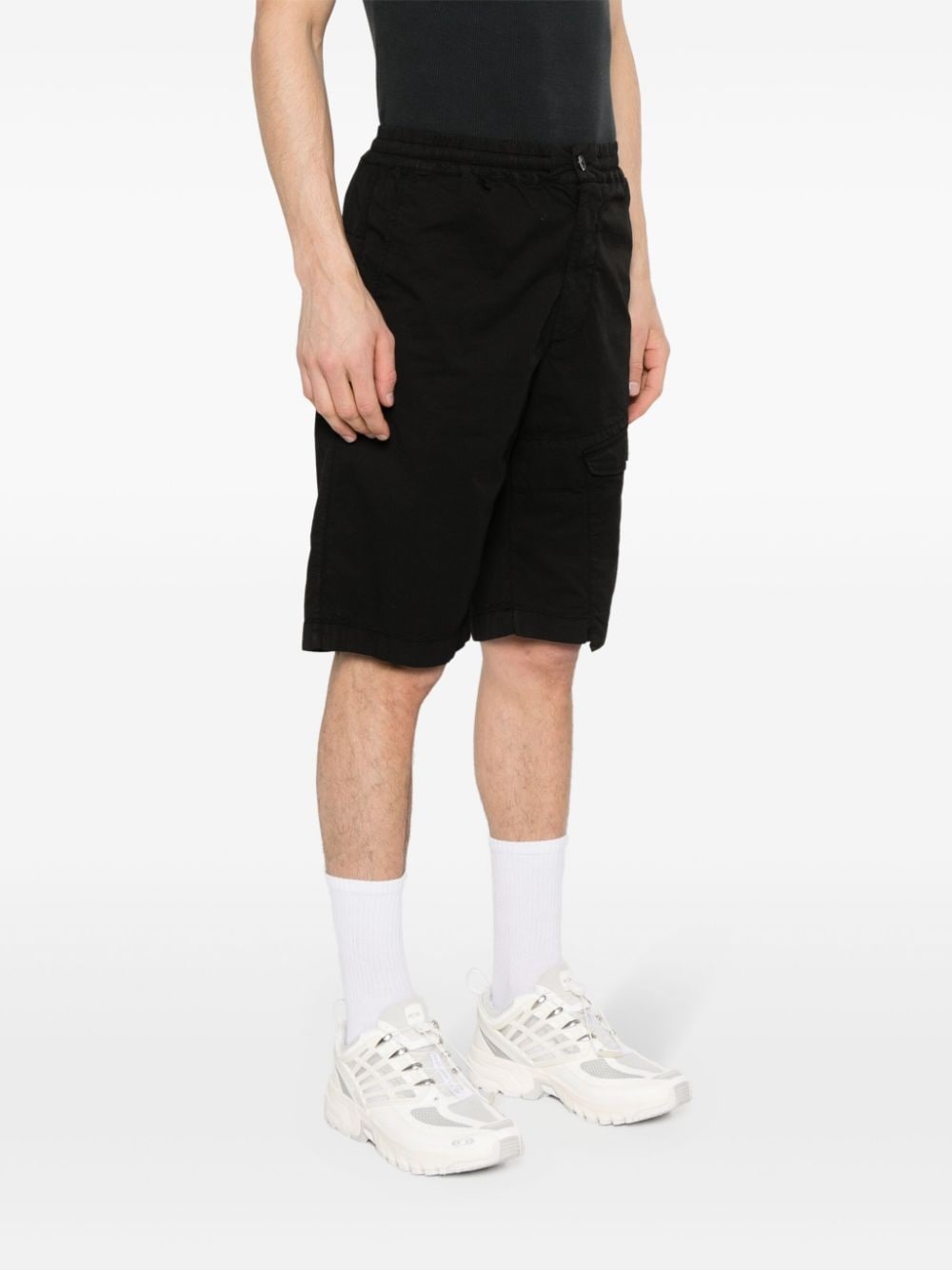 logo-embroidered cargo shorts - 3