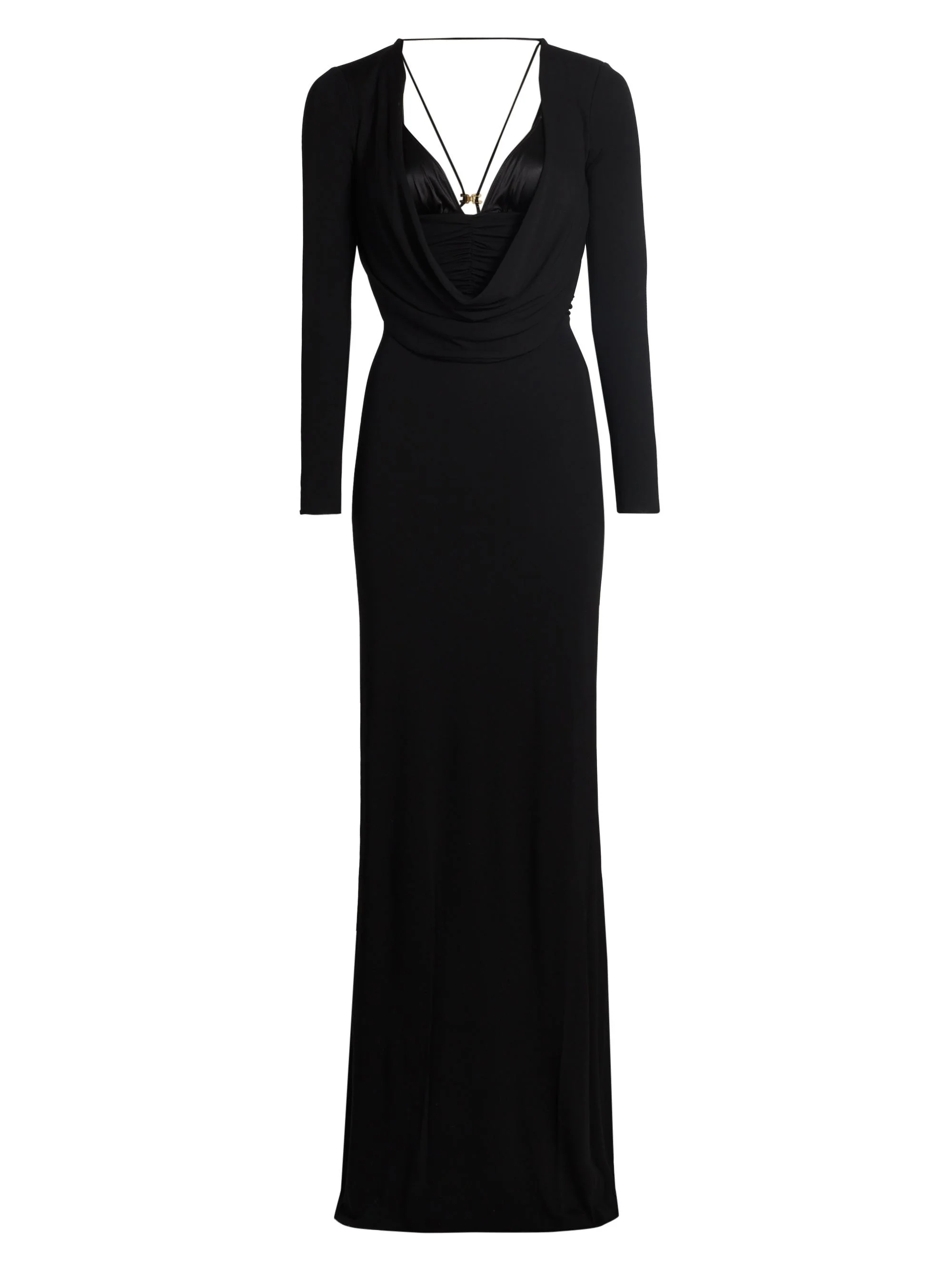 Women's Red Carpet Crêpe Jersey Column Gown - Nero - 1