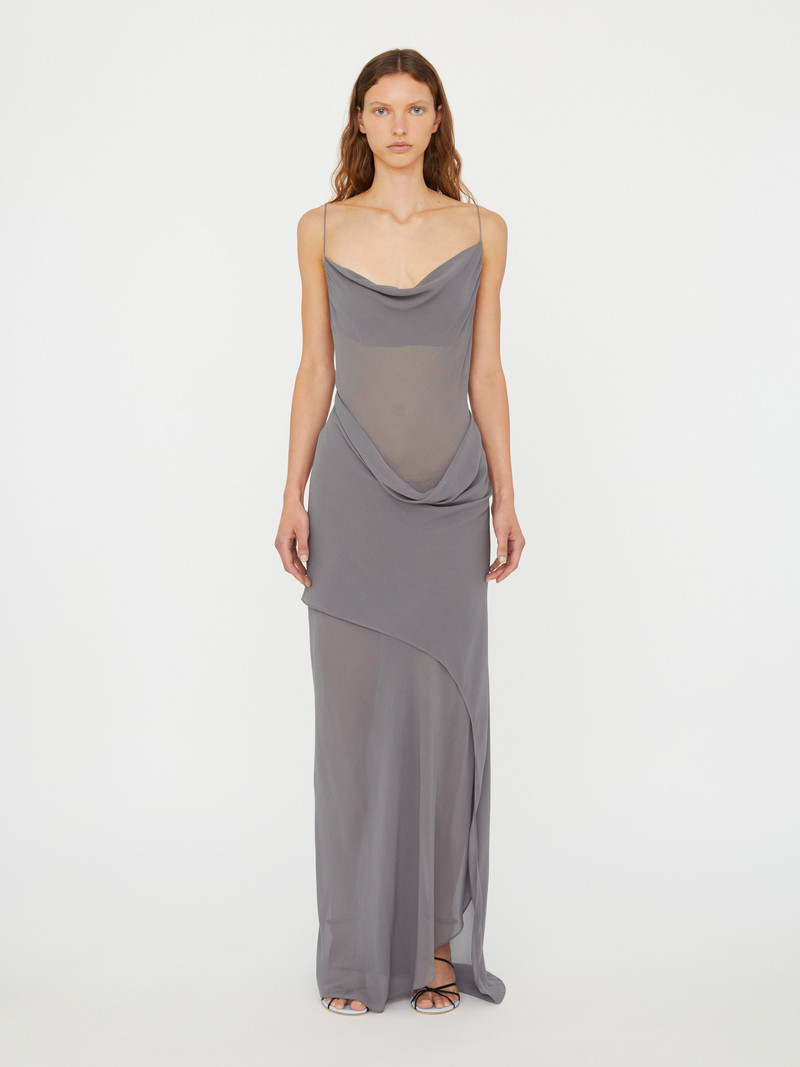 Cowl Hip Slip Dress 1