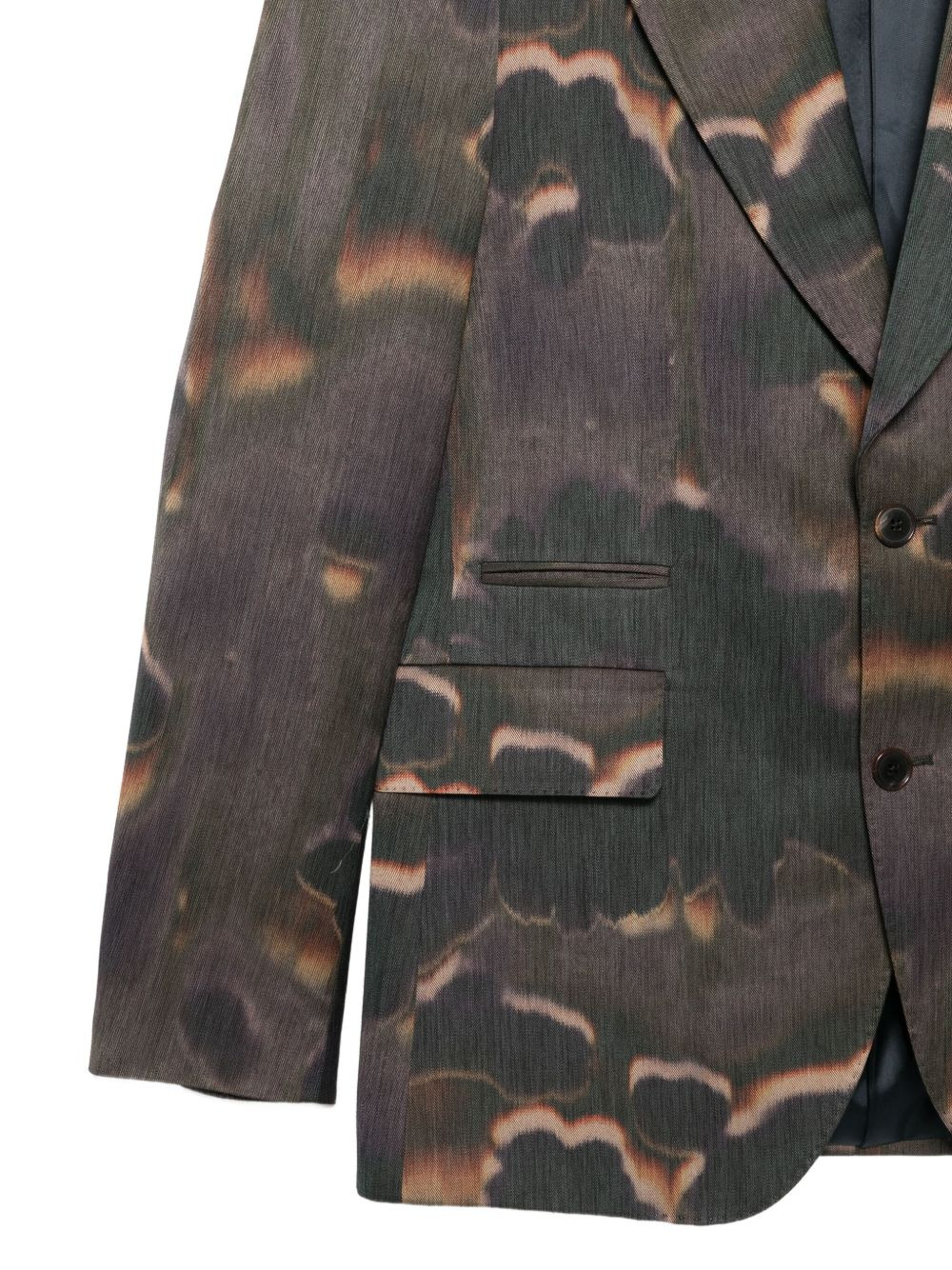 abstract-print blazer - 3