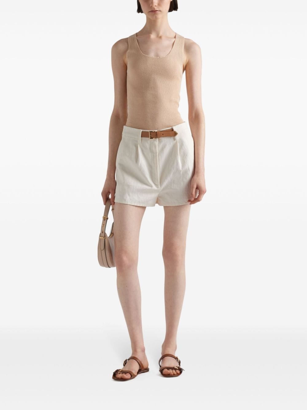 cotton ribbed tank top - 2