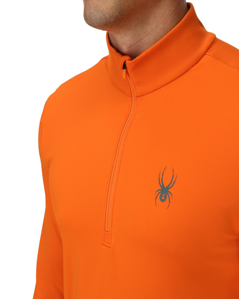 SPYDER Mens Prospect Half Zip T-Neck - Flash Orange outlook