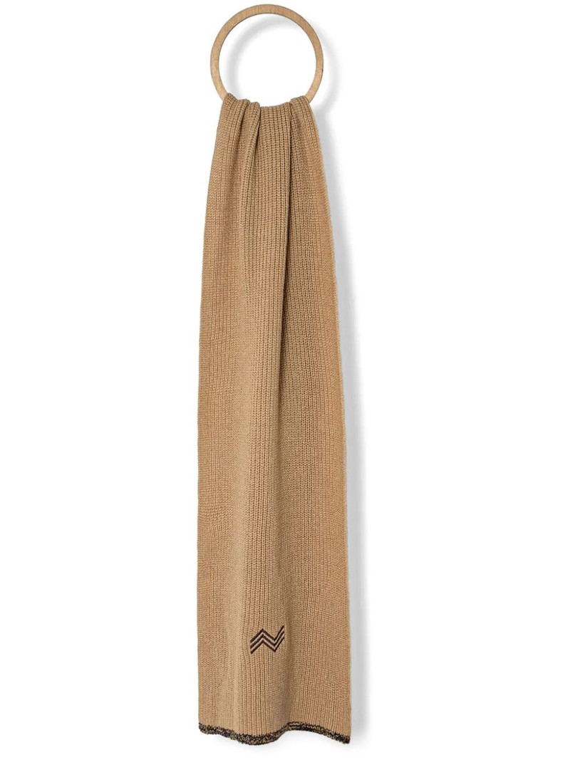 로고 자수 scarf 1