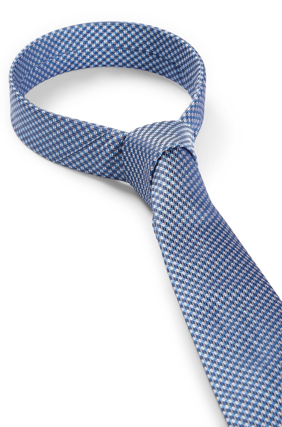 SILK-BLEND TIE WITH JACQUARD PATTERN - 6