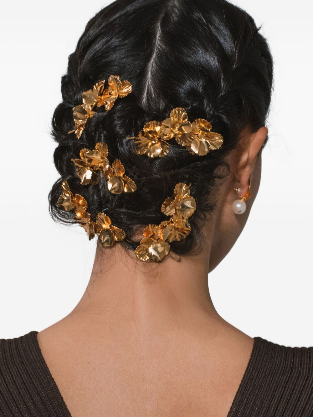 pansy flower bobby pin - 3