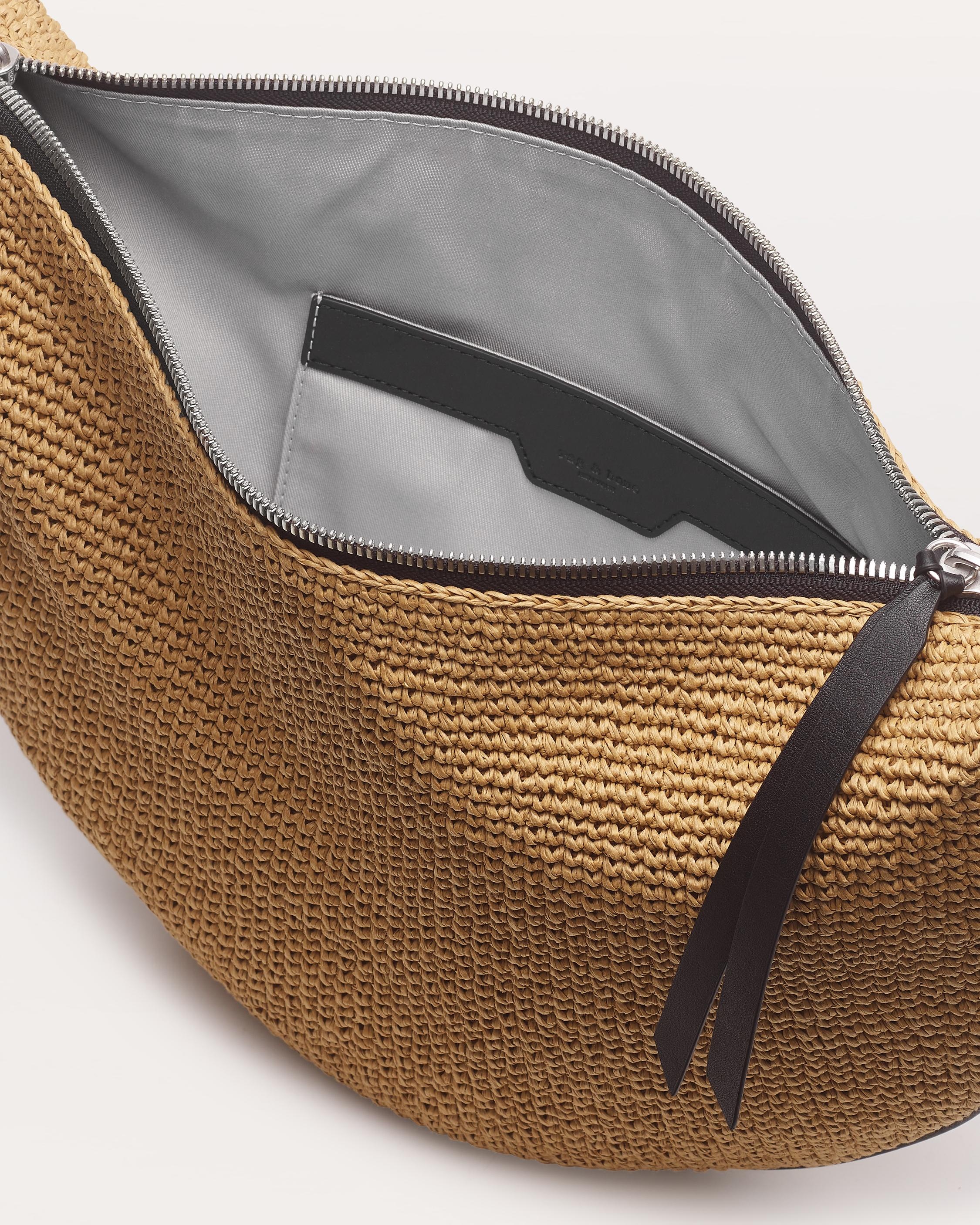 Mercer Medium Raffia Hobo Bag - 3