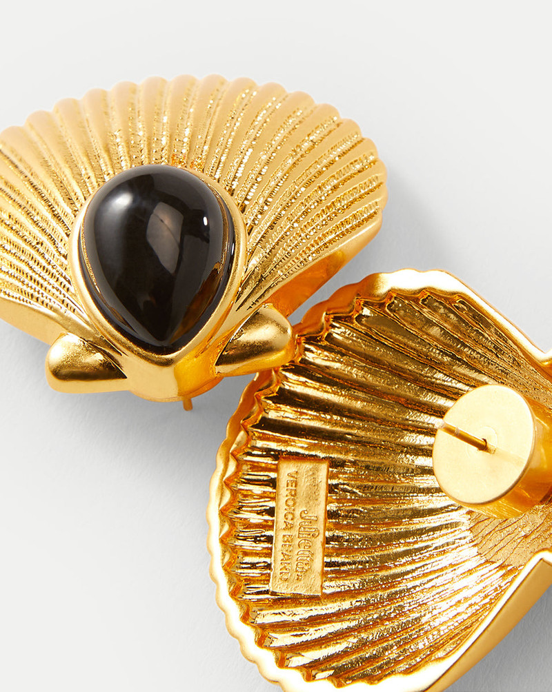 SHELL GOLD EARRINGS 3