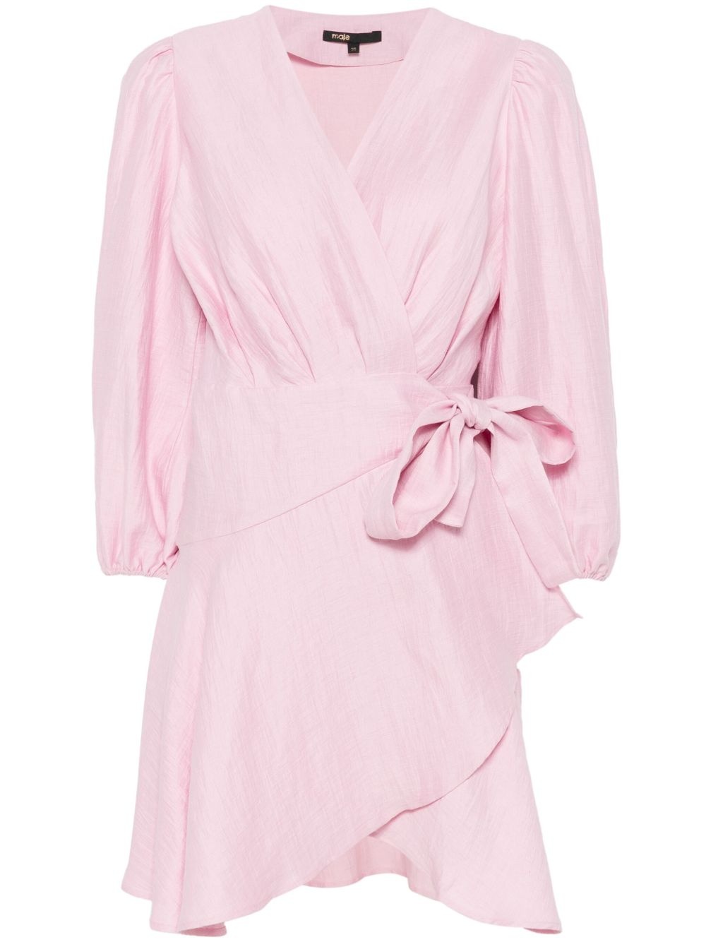 wrap mini dress - 1