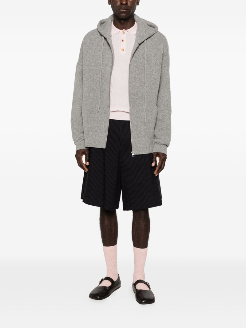 extreme cashmere long-sleeves zip hoodie outlook