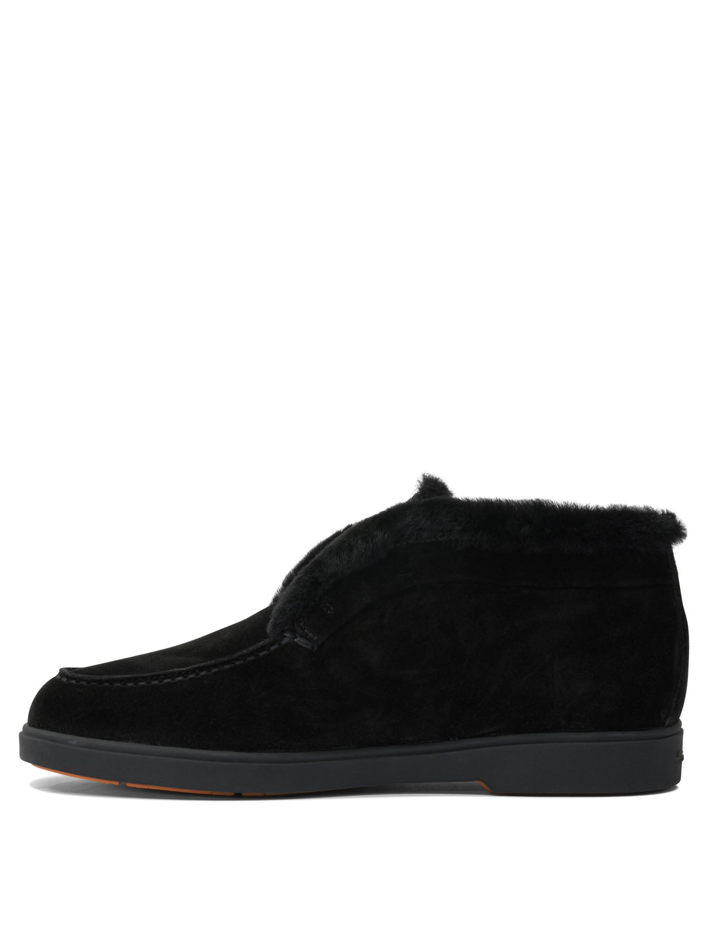 Santoni "desert" Ankle Boots With Fur - 3