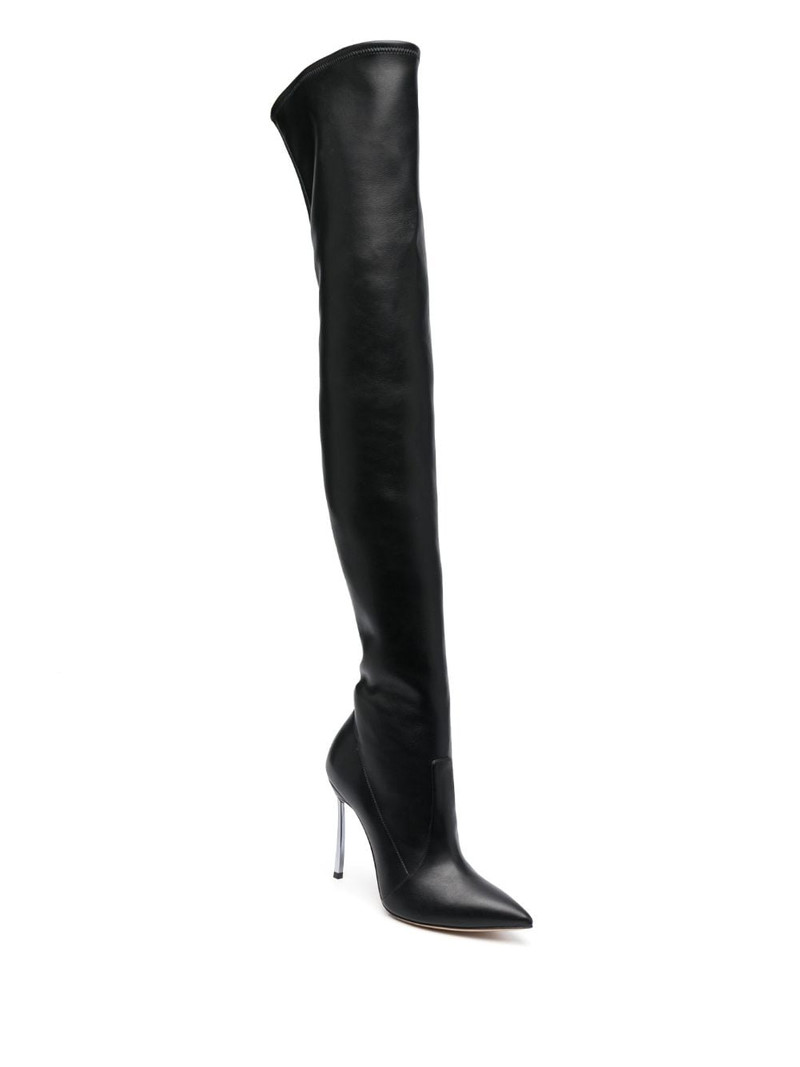 CASADEI Blade 100mm thigh-high boots outlook