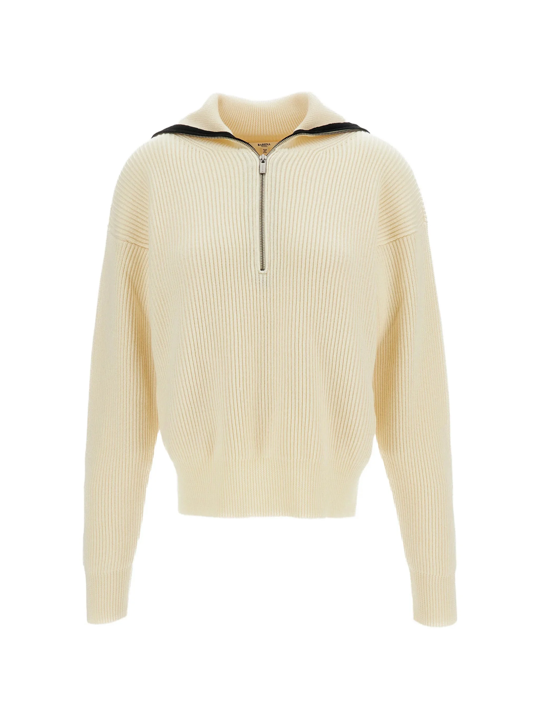 Barena Ribbed-knit Half-zip Sweater - 1