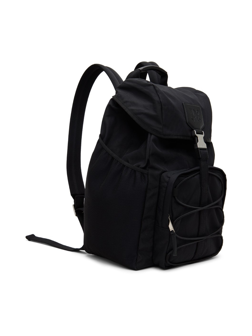 Black Buckle Monogram Backpack - 2