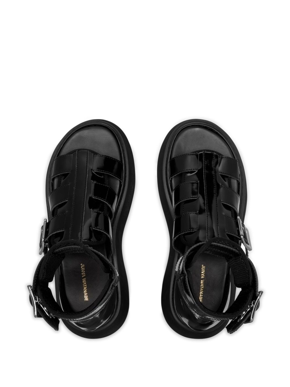 caged leather sandals - 4