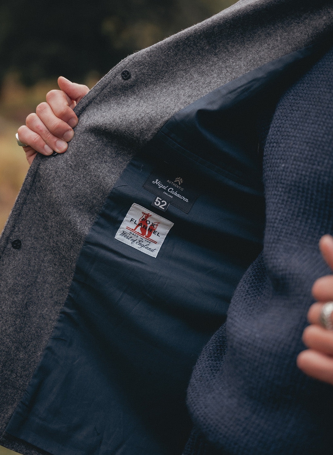Sandy Irvine Jacket in Grey Flannel - 4