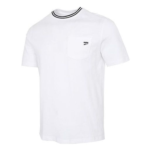 PUMA Downtown Pocket T-Shirt 'White Black' 531432-02 - 1