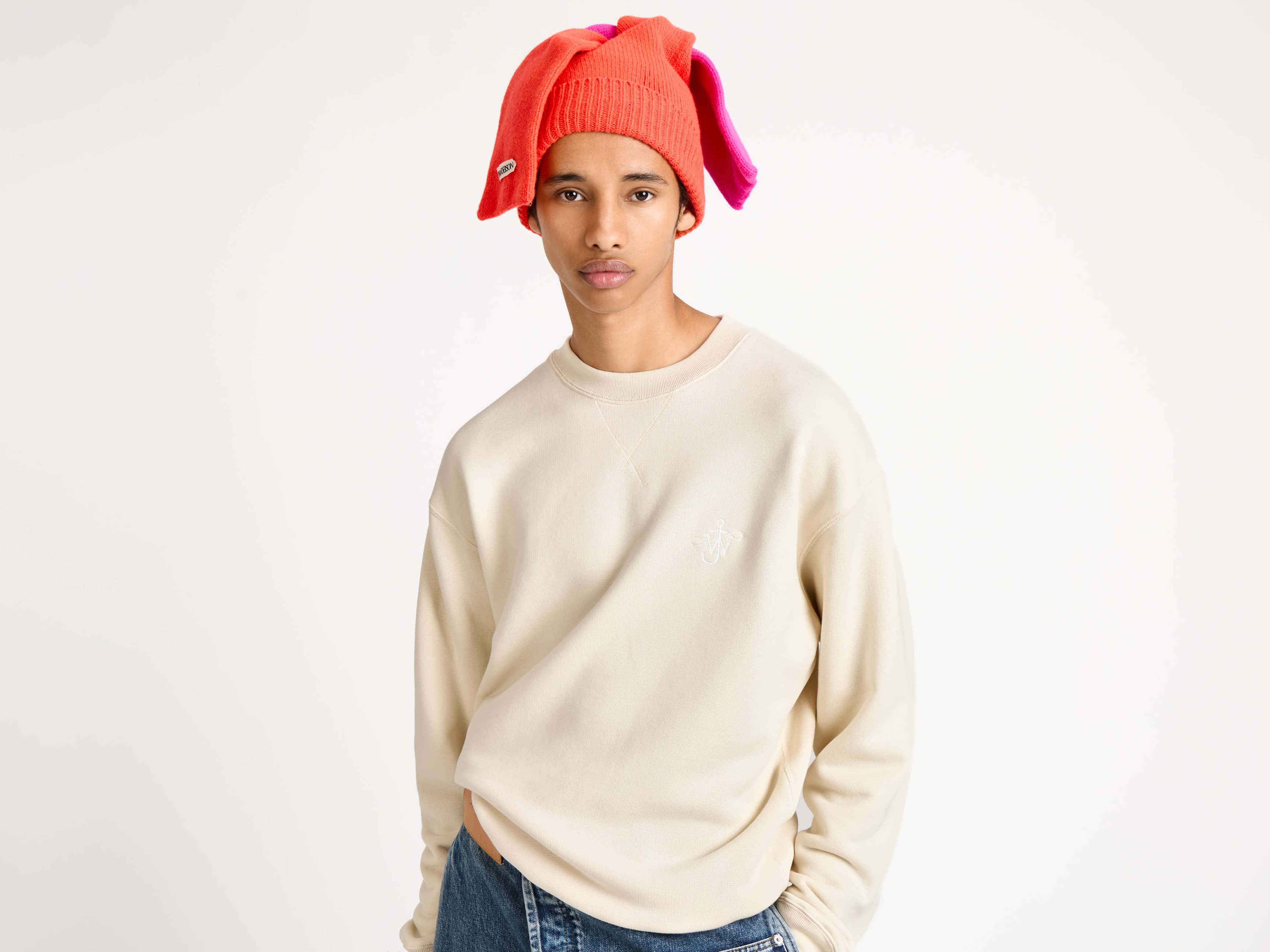 RIBBON ANCHOR SWEATSHIRT IN ECRU - 5