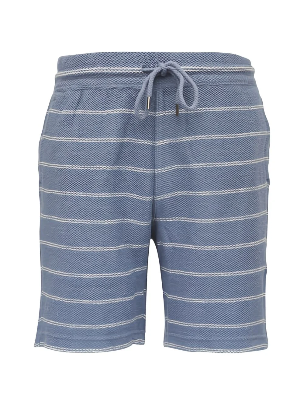 striped drawstring shorts - 1