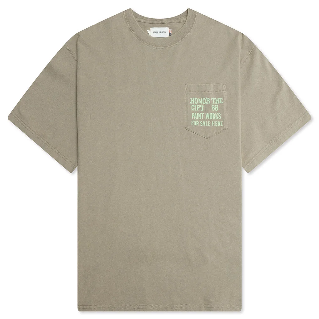 PAINT WORKS TEE - TAUPE - 1