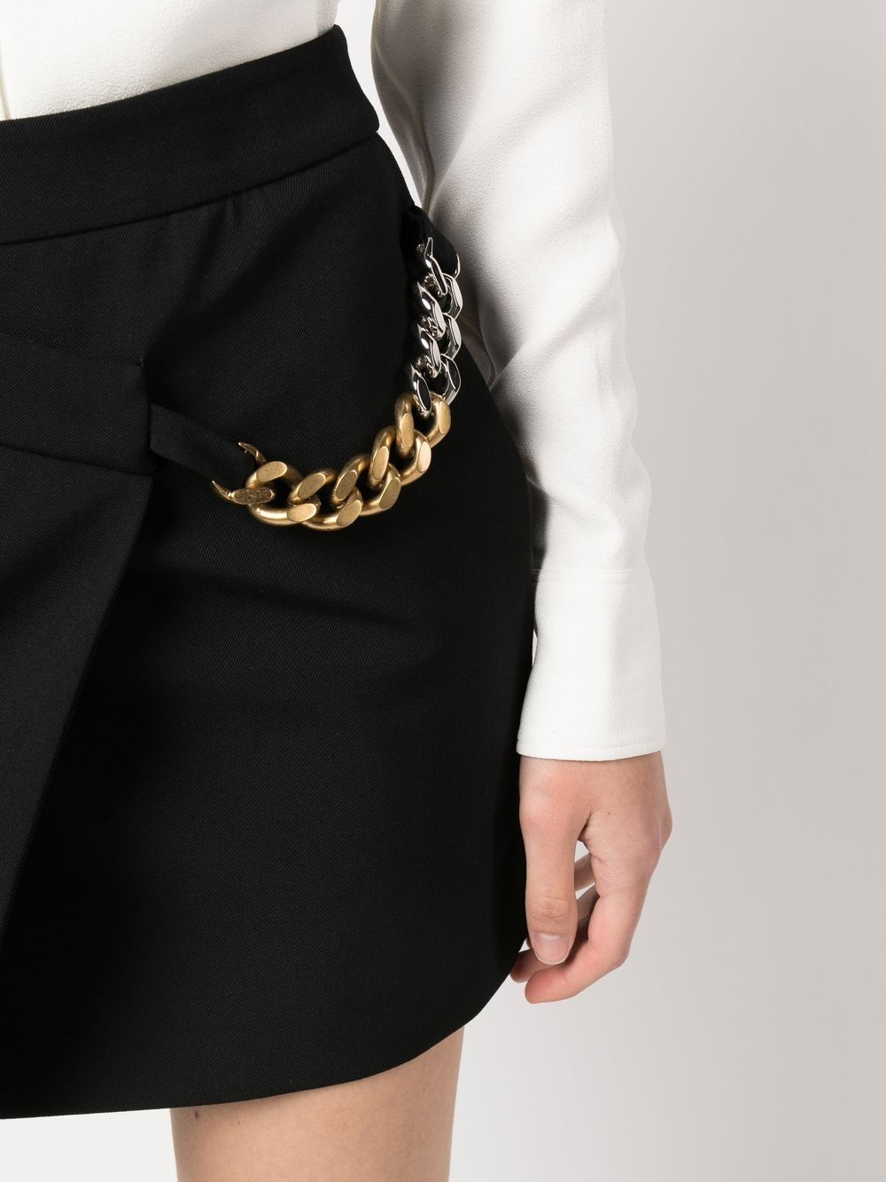 Falabella chain-link mini-skirt - 5