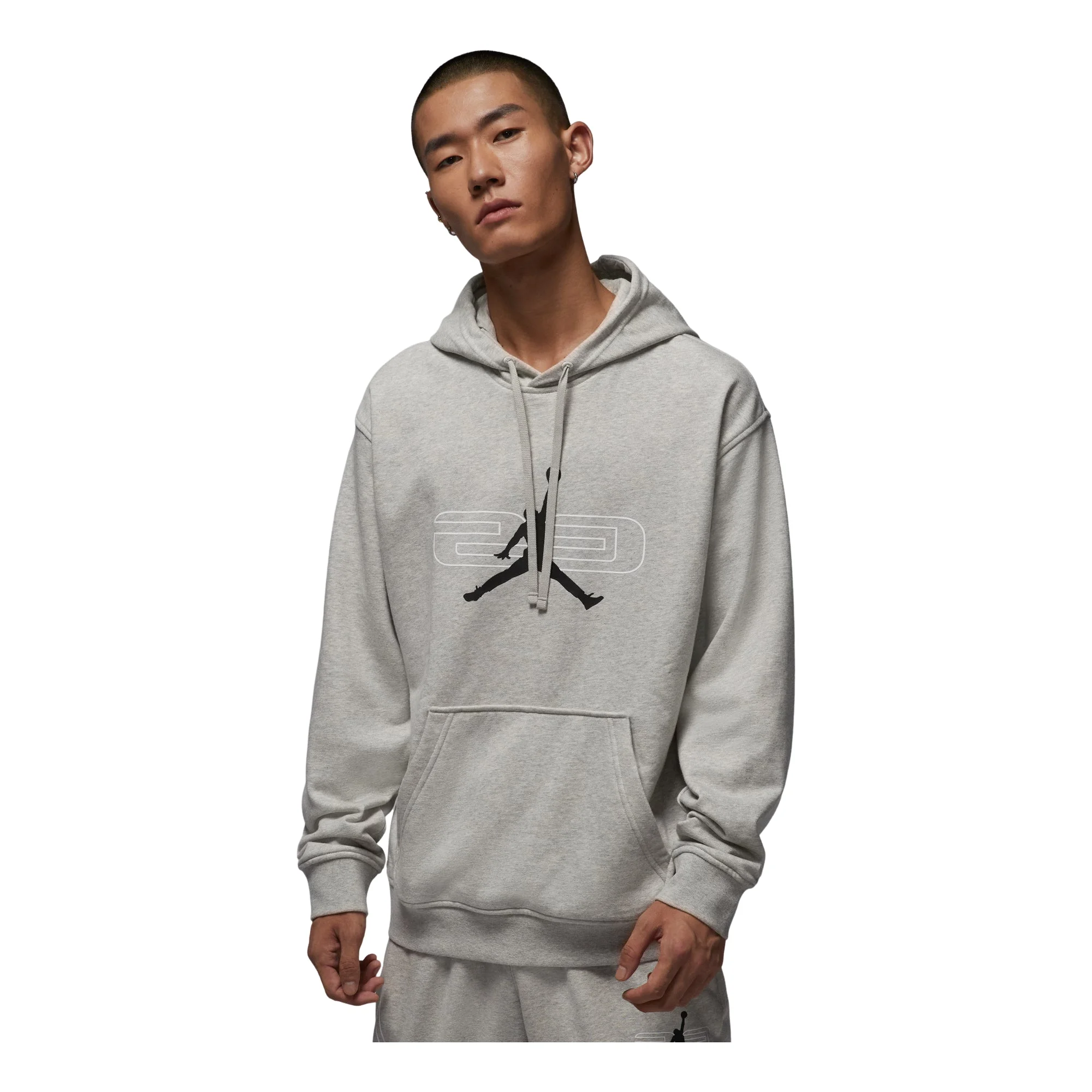 Air Jordan Sport Crossover Fleece Pullover Hoodie 'Grey' HQ8695-084 - 1