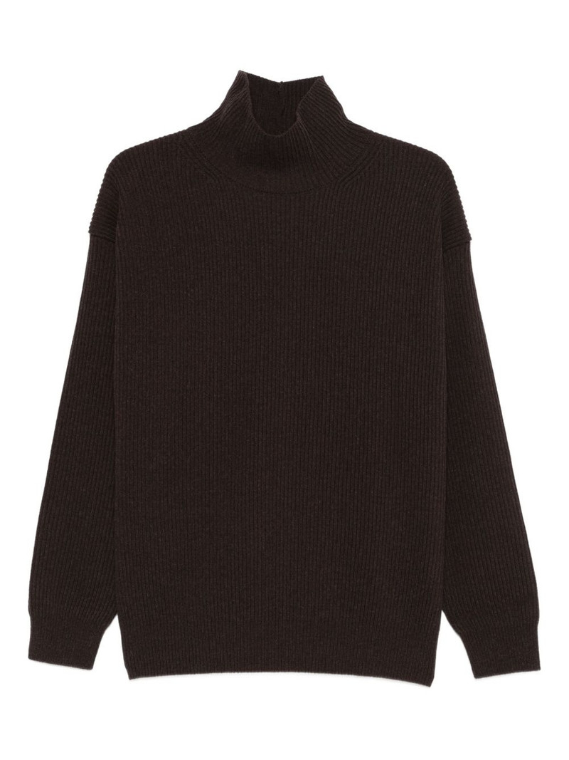 ribb-knit turtleneck sweater 1