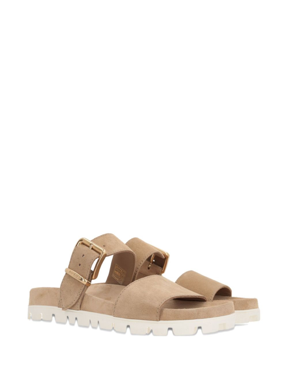 buckled-strap suede sandals - 2