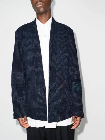 Greg Lauren Kantha GL1 Ollie embroidered blazer outlook