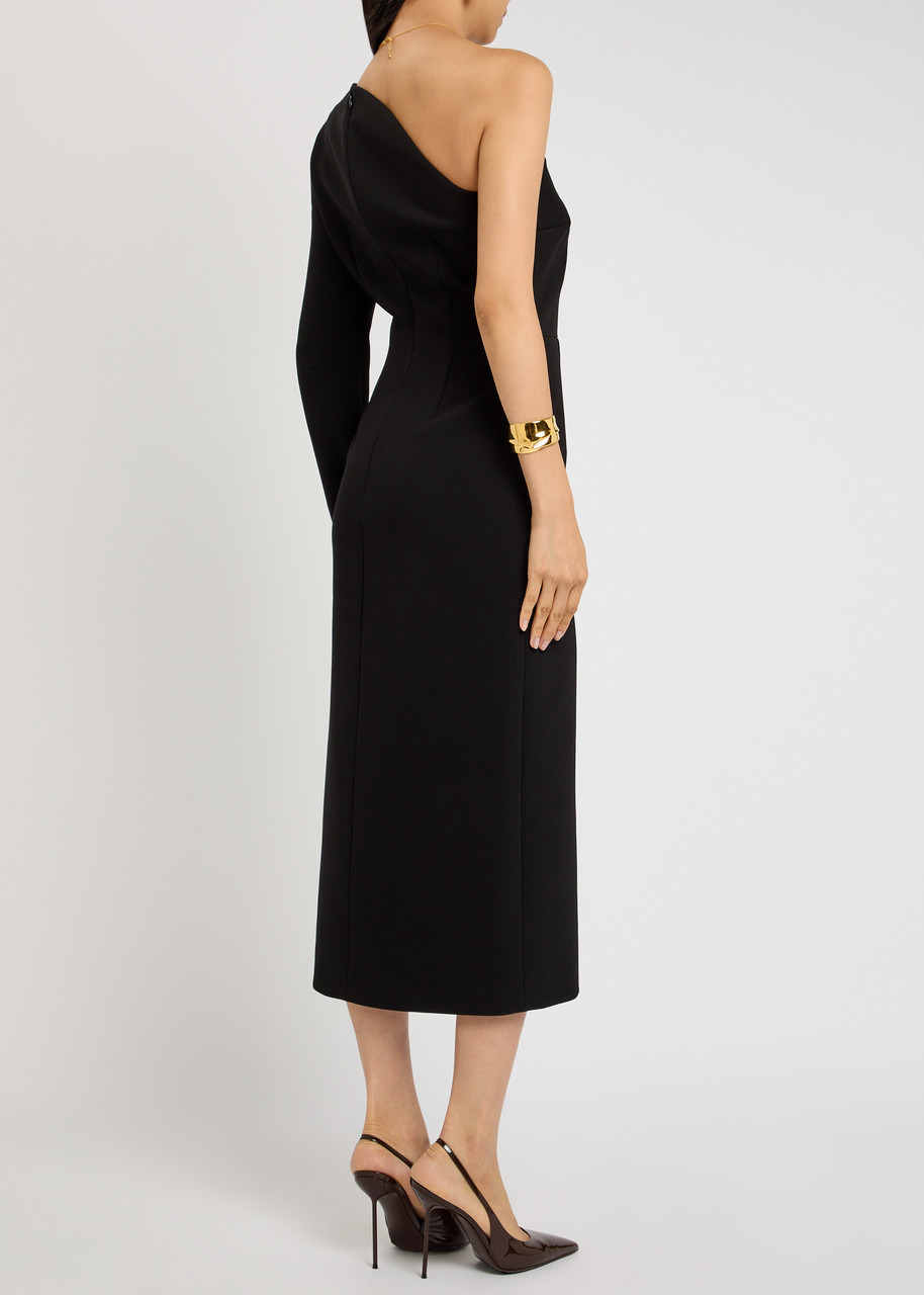 Roksanda Zahrah Asymmetric Crepe Midi Dress - 3