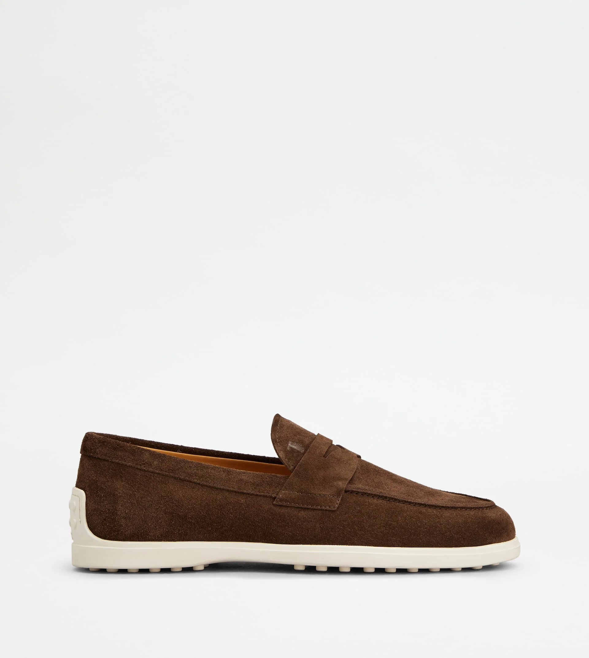 LOAFERS IN SUEDE - BROWN - 1