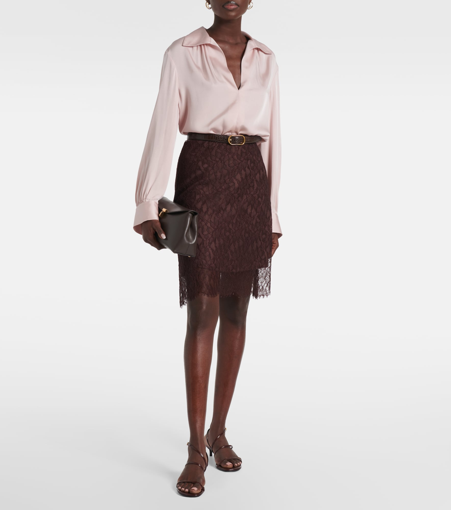 Lace midi skirt - 2