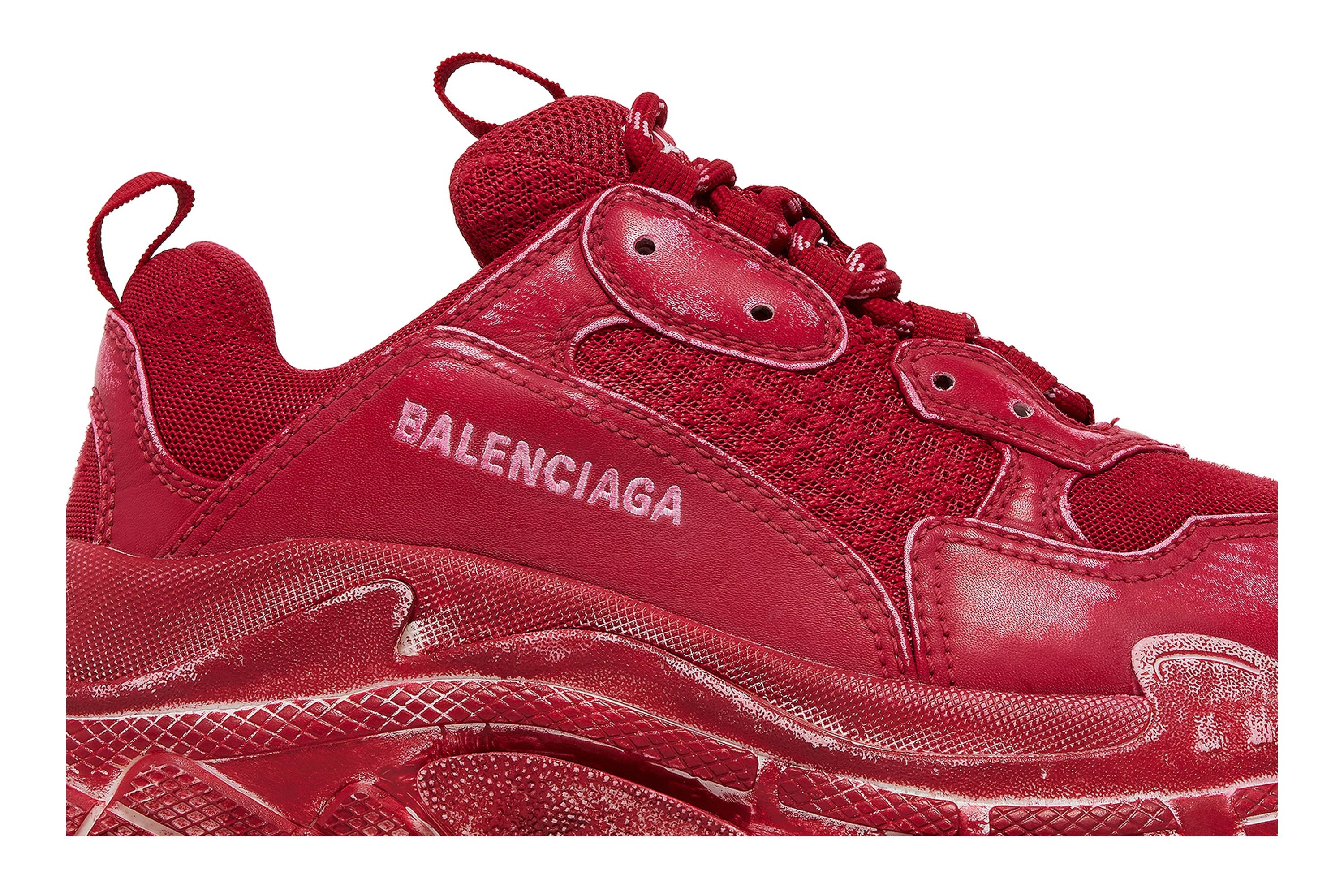 Balenciaga Wmns Triple S Sneaker 'Dark Red' - 2