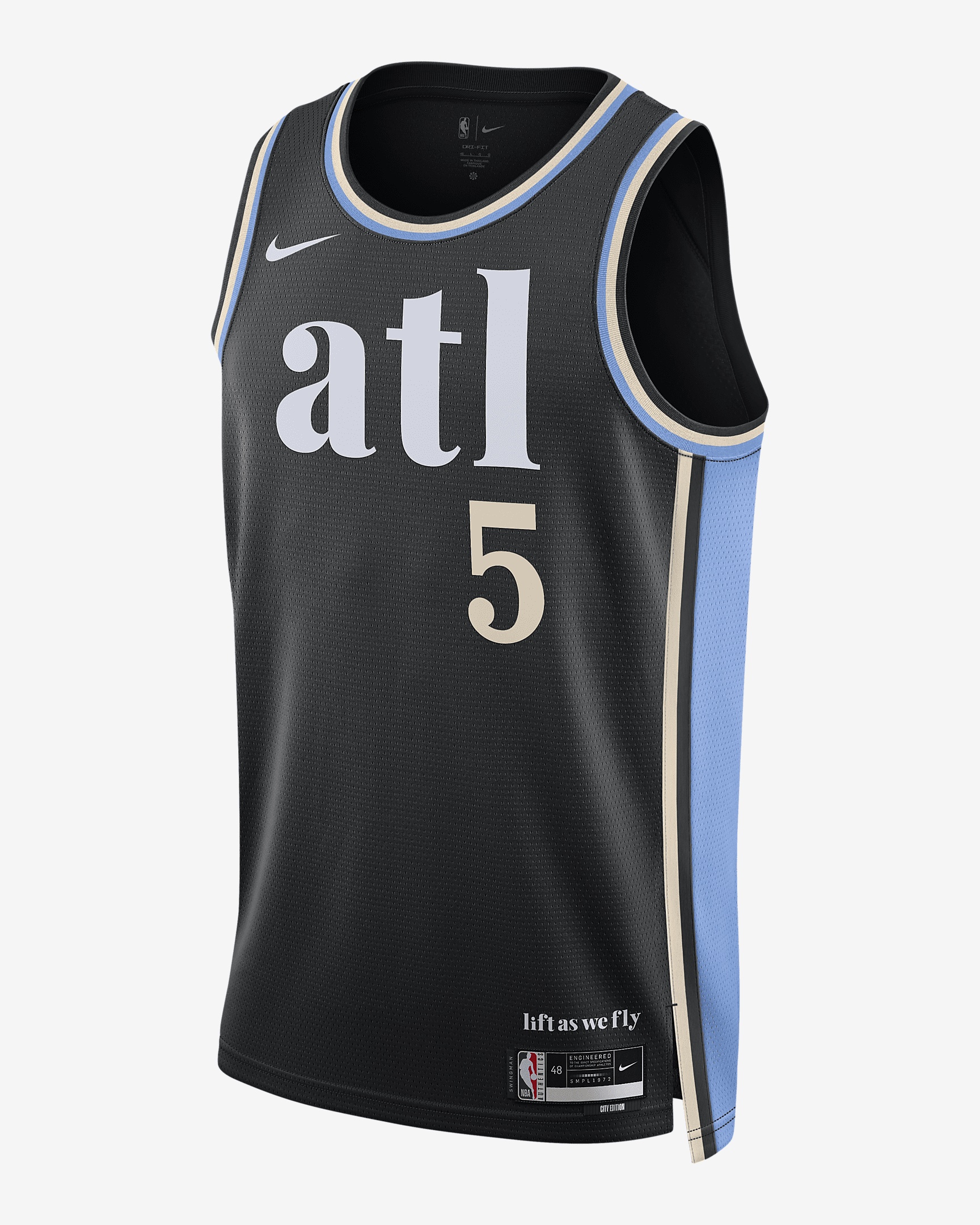 Dejounte Murray Atlanta Hawks City Edition 2023/24 Nike Men's Dri-FIT NBA Swingman Jersey - 1