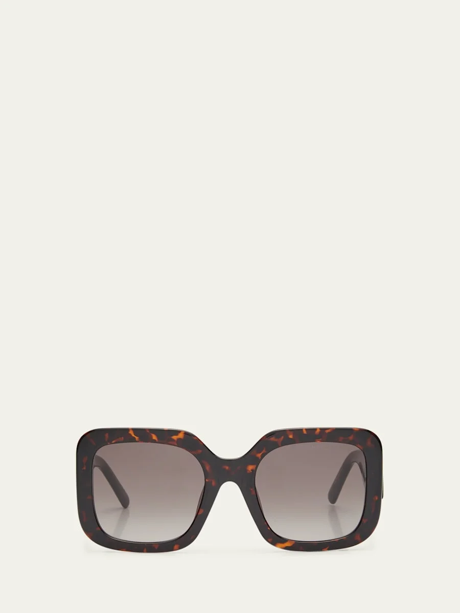 J Marc Logo Square Acetate Sunglasses - 1