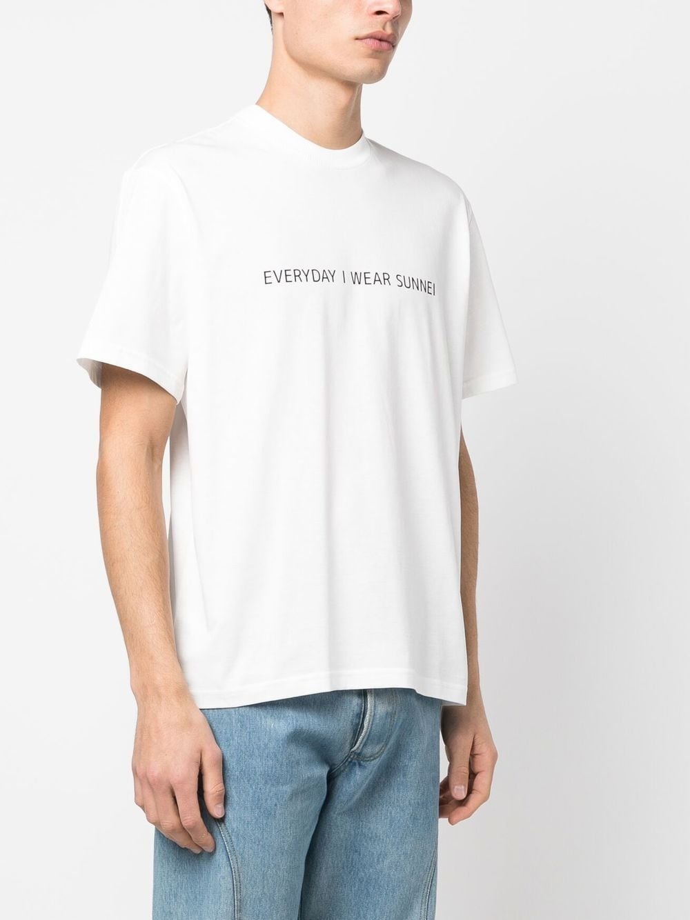 slogan-print cotton T-shirt - 3