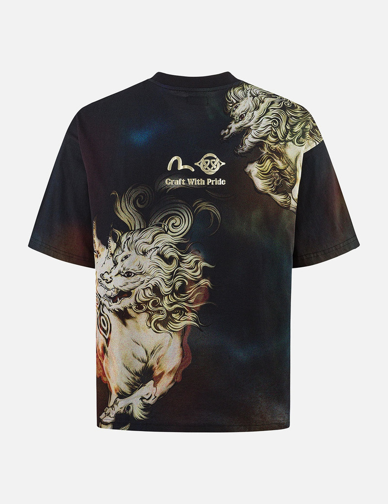 Hakutaku Print Loose Fit T-Shirt 1