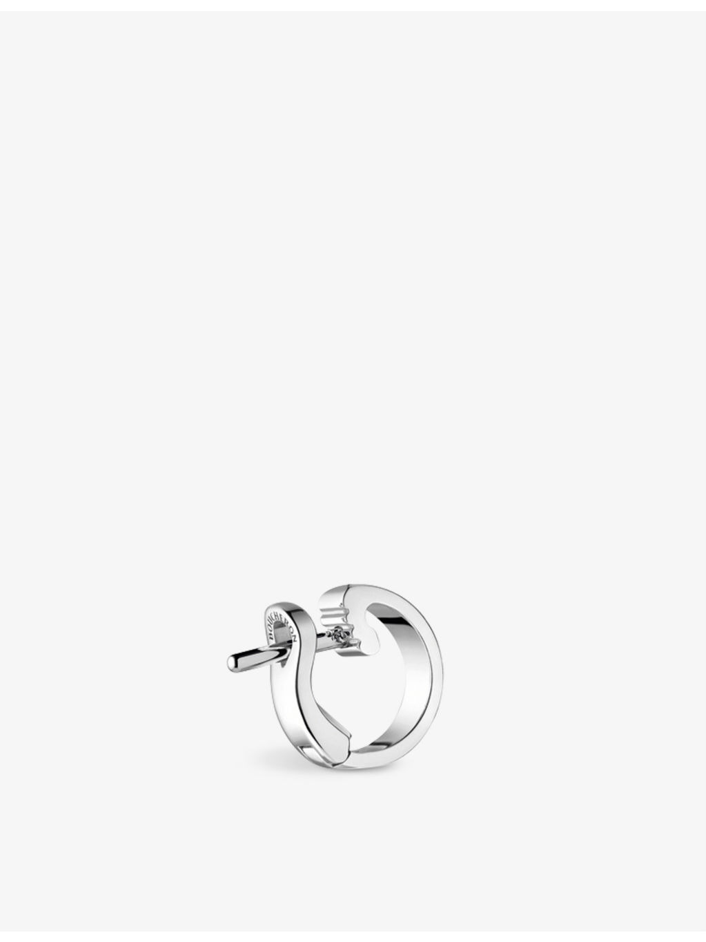 Quatre Radiant Edition 18ct white-gold and 0.14ct round diamond single clip-on earring - 3