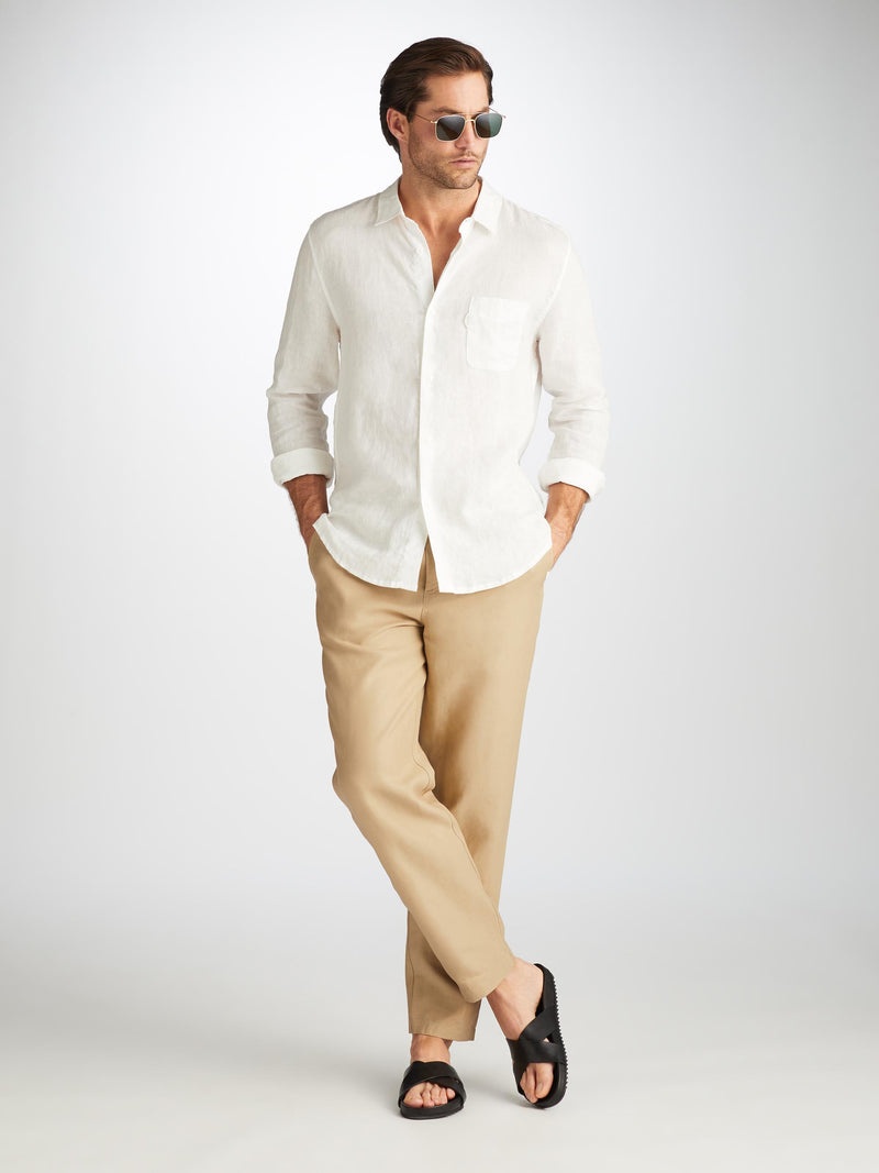 Men's Trousers Sydney Linen Sand - 2